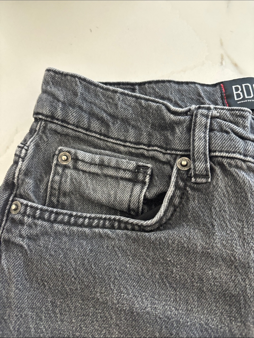 BDG By Urban Outfitters Size 27 Black Stretch Cowboy Jeans - Picture 7 of 7